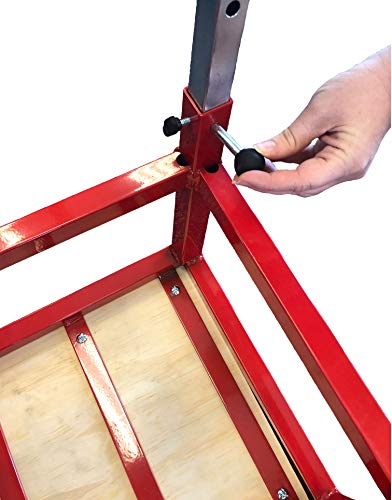 JFIT Plyometric Boxes - Made in Taiwan NO Assembly Required Single - Height Box Set and Adjustable Box Options Plyometric Platform and Jumping Agility Box for Training Conditioning Strength Training - style: 12"- 16" Adjustable (Single Plyo Box)