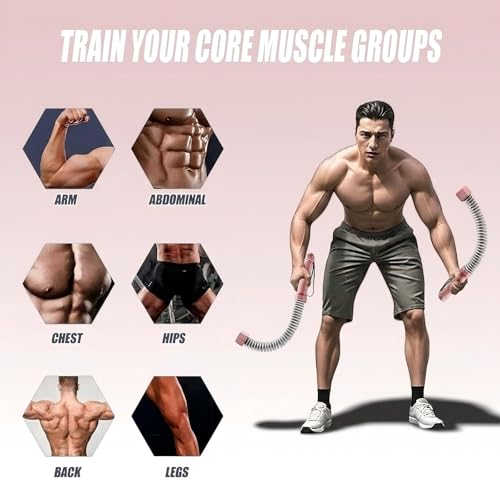 Portable Workout Resistance Training Tool | Space-Saving Home Fitness Equipment for Light Exercise, Daily Movement & Low-Impact Training for Men & Women Working Out.(Pink 2pcs)