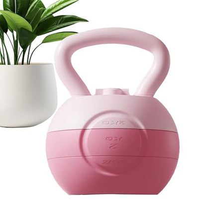 Kettle Bell - Grip Strength Adjustable Weight Tool, Soft Kettlebell | Coated Training Equipment, Ergonomic Handle, Compact Fitness Gear | Home Workouts Muscle Building Conditioning Men Women - color: 6kg