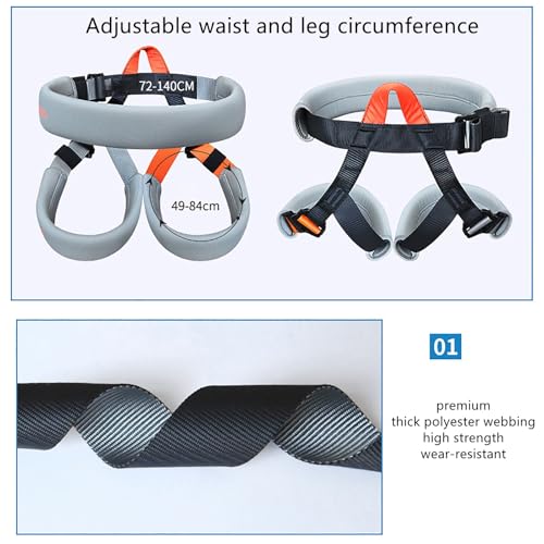 Bungee Fitness Harness with Soft Pad, Heavy Duty Sling Bungee Workout Dance Jumping Safety Waist Belt for Home Gym