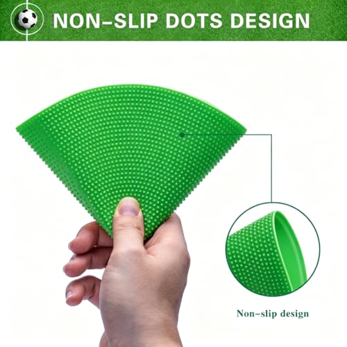 Poly Spot Markers 4inch/9 inch Non-Slip Rubber Agility Markers Flat Field Cones Floor Dots for Football, Soccer, Basketball Training Markers, School Activities, Exercise Drills, Social Distancing