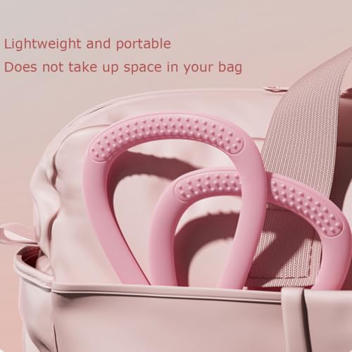 Resistance Bands with Handles,Figure 8 Resistance Band Elastic Fitness Bands Exercise Band for Home Yoga Gym Workout - color: Pink-15LB+Blue-25LB