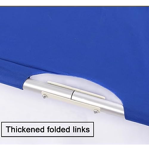 Portable Aluminum Stretcher, Ox Cloth Folding Spine Board, Emerncy Basket, Lightweight Stretcher for Outdoor First Aid, Blue 200x53cm - color: Blue