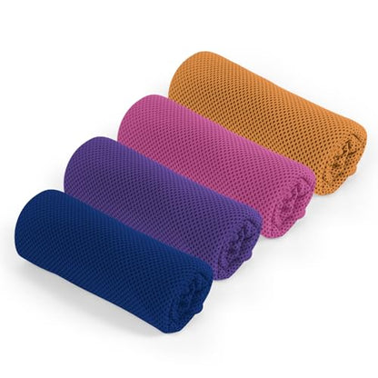 4 Pack Cool Towels for Gym Yoga Fitess Running Hiking Tennis,Cooling Towel for Neck and Face(4 Pack-04) - color: 4 Pack-04