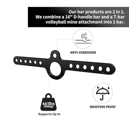 LAT Pull Down Double to Single D Handle Spreader T Bar Cable Row Attachments Landmine Adapter for Belt Squat Rack,Exercise Pulley System Adaptor Plate Cable Machine Crossover for Home Gym
