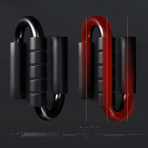 KitchLife AIR-ONE SPORTS Push Up Bars, Extra Thick Non Slip Foam Grip, Unique Sturdy Structure push up stands, Perfect Strength Training Home Gym Push up Handles for Floor