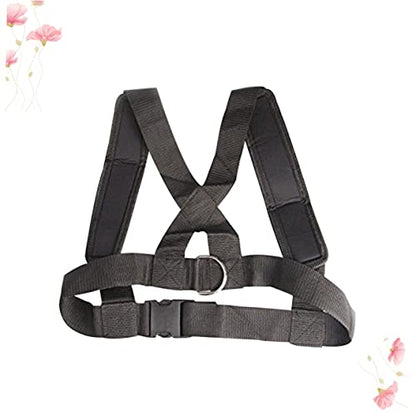 HANABASS Adjustable Sled Harness with Heavy Duty Hooks Resistance Band Tool for Speed and Endurance Training Durable Fitness Equipment for Core Strength Posterior Chain Development