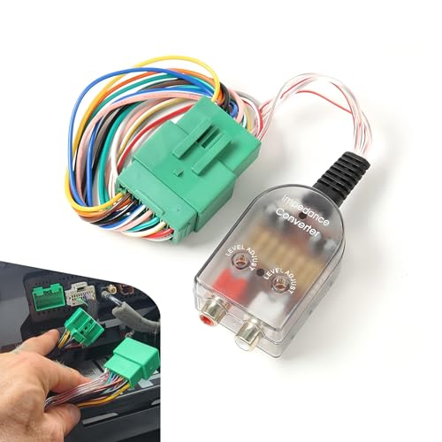 1 PC Add A Subwoofer Amplifier Wire Harness, Radio System Subwoofer Amplifier Adapter, Modified Radio High to Low Amplifier Connector, Compatible with Chevrolet GMC (Multicolored)