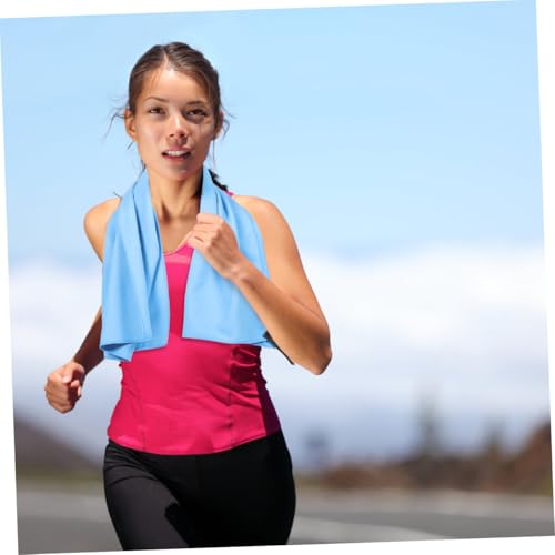 Healifty Quick-Drying Sports Towel Superfine Fiber 40x80cm Sweat Absorbent Travel Gym Towel with Breathable Mesh Bag for Camping Yoga Outdoor Activities
