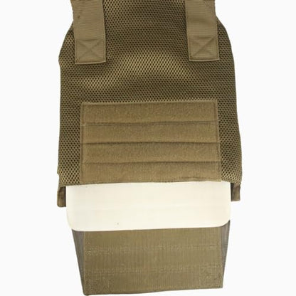 Tactical Adjustable Weighted Vest for Men and Women WODs, Strength Endurance Training Fitness Workouts Running - Quick Release, Molle System - color: Tan