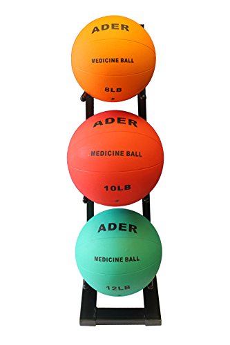 Ader Medicine Ball Set w/Rack - size: Rack + 6-10 LB Med Balls