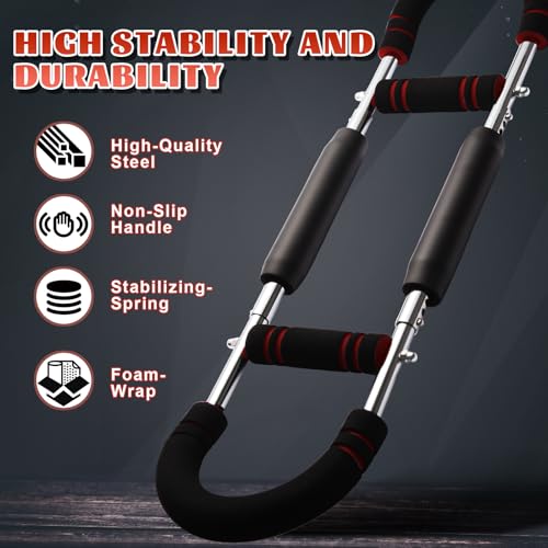 Twister Arm Trainer,Adjustable Resistance Bar for Full Body Workout, Arm Strengthener for Men & Women, Fitness Equipment for Strength Training - style: RED-70-160Lbs