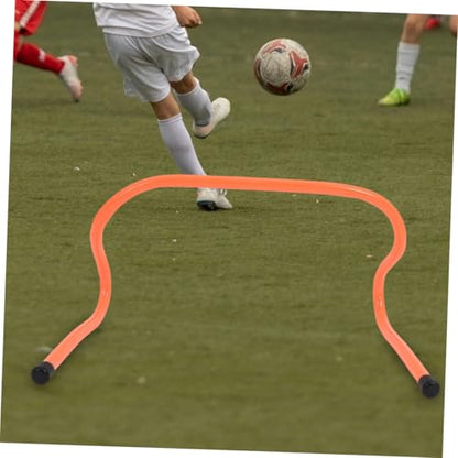 4pcs Agility Hurdles Set 15cm Plastic Speed Training Equipment for Football Basketball Obstacle Course and Track Running Training