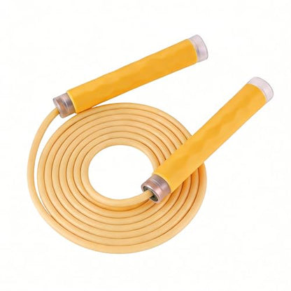 YUEDONG Fitness Jump Rope for Women & Men, 7MM PVC Cardio Rope for Fat Burning, Tangle-Free Ball Bearings, Adjustable Length, Beginner Home Workout Rope