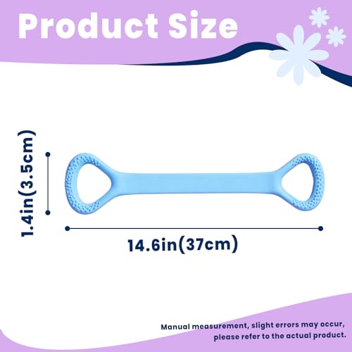 2PCS 10 Loops Stretching Strap - Non-Elastic Premium Yoga Strap for Flexibility Training, Pilates & Gymnastics, Durable Stretch Band