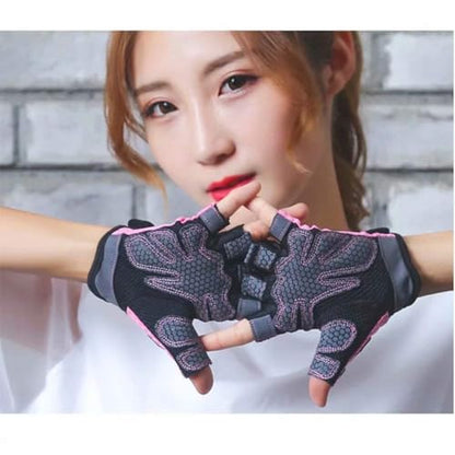 Workout Gloves Breathable Non-Slip Silica Gel Grip Exercise Gloves for Men Women Weightlifting Yoga Dumbbell Bodybuilding Sport
