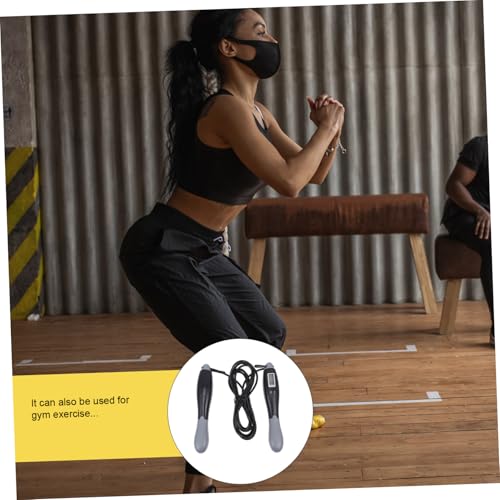 Smart Counting Jump Rope for Fitness Exercise Skipping Rope with Lightweight Non-slip Handles Portable Outdoor Indoor Training Tool for Adults and Men