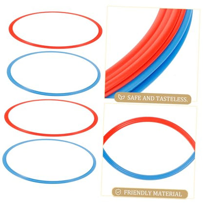 6PCS Soccer Training Rings Durable Agility Equipment for Footwork Drills Material for Soccer Football and Basketball Random Color