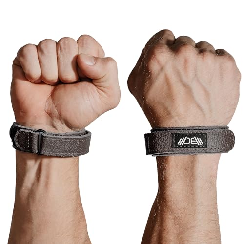 WARM BODY COLD MIND Slim Leather Wrist Wraps - Premium Low Profile Leather Wrist Support for Gym, Cross Training, Snatch, Jerk & Overhead Squat – Lightweight Wrist Support for Mobility & Comfort