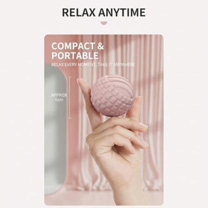 Fascia Massage Ball, TPR Trigger Point Ball & Peanut Ball for Men Women Muscle Relief Yoga Fitness ([Pink] 4.5cm) - color: [Pink] 4.5cm
