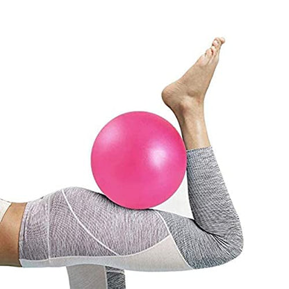 Small Exercise Ball Anti-Burst Non-Slip Stability 9 Inch with Inflatable Straw Mini Pilates Balls Ideal for Yoga Exercise Pilates Physical Therapy Stretching Core Fitness