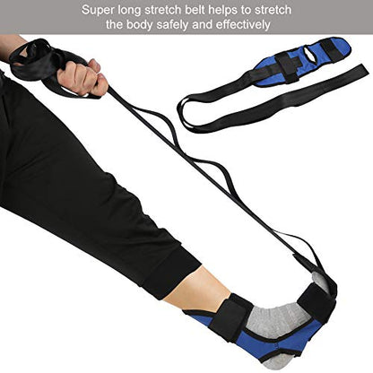Expert Stretching Belt | Yoga/Pilates/Rehabilitation Support | Polyester Cotton Leg Strap | 1M Length for Full - Body Stretching