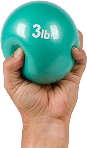 Trademark Innovations Weighted Toning Exercise Ball - Set of 2 - color: Green, size: 3lbs
