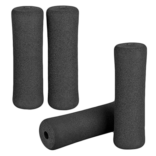 Foam Foot Pads Rollers Two Pair for Home Gym Exercise Machines Equipments Replacements with 1 Inch(2.5cm) Rod (Foam 9.25" X 2.76" Od X 0.87" Id) - color: Foam 9.25" X 2.76" Od X 0.87" Id
