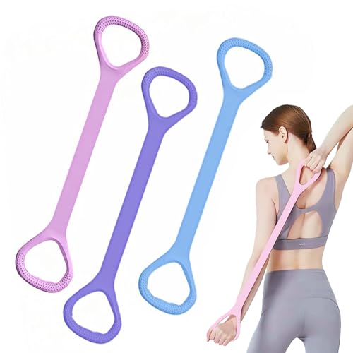 2026 Upgrade Figure 8 Resistance Band with Handles, Elastic Bands for Working Out,Arm,Back,Shoulder Training Elastic Ropes,Exercise Equipment for Yoga, Pilates,Physical Therapy Stretching (3 Pcs)