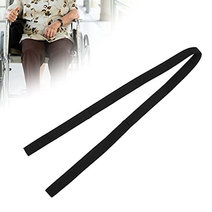 Leg Lifter Strap Hand Grip for Adult, Senior, Elderly, Handicap, Disability, Pediatrics Assist Strap Soft Leg Recovery Stretching Assist Band with Foot Hand Grip Black