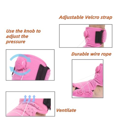 Night Foot Stretching Strap&Daily Arch Support Insoles Set For Plantar Fasciitis Foot Drop Pink