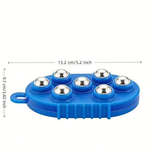 Roller Ball Glove Massager, Lymphatic Massage Tool Gua Sha Fascia Muscle Release for Face, Neck, Back, Abdomen, Legs & Full Body, Medium
