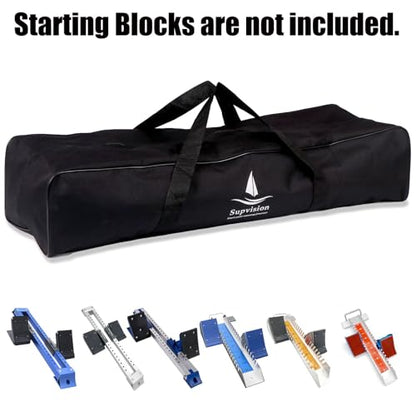 31.5in Foldable Duffle Bag Fits Starting Blocks with an Overall Length of Less Than 30 Inches Extra Large Travel DuffelTote GymBag with Zippers and Handles Sports Oxford Cloth Bags - style: 31.5in for Starting Blocks