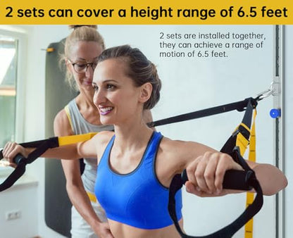 Wall Mount Anchor for Resistance Bands – Adjustable 40" Track with 35 Locking Positions, Heavy Duty Home Gym System – 400+ lbs Capacity, Hardware Included（1 Track）