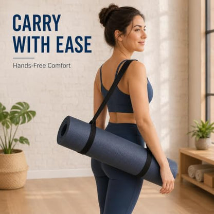 Toddmomy 4pcs Yoga Mat Straps for Carrying, Adjustable Non-Slip Sling 31 Inch Yoga Mat Carrying Straps