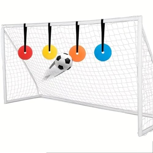 8pcs Adjustable Tape Soccer Training Discs Flat Spot Markers Professional Goal Target Material Colorful