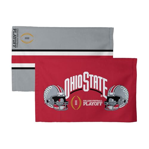 Northwest 2024 NCAA College Football Playoff Ohio State Buckeyes Fan Towel 2 Pack, Lightweight Game Day Set, Stadium Sideline Gym Travel Accessory, 16 x 25 Inch