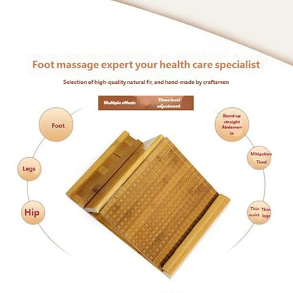 Folding Wooden Stretching Board Leg Stretcher Nonslip Fitness Board for Foot Massage Flexibility Homes Gym Fitness