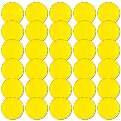Poly Spot Markers 4inch/9 inch Non-Slip Rubber Agility Markers Flat Field Cones Floor Dots for Football, Soccer, Basketball Training Markers, School Activities, Exercise Drills, Social Distancing - style: 9inch 30Pcs(Yellow)