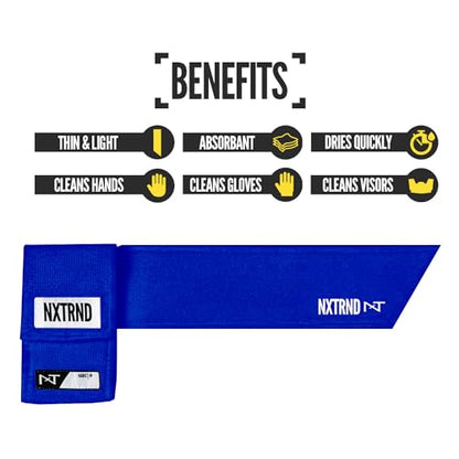 Nxtrnd Streamer Football Towel, Thin Sports Towel, Dries Hands & Football Accessories (Blue) - color: Blue