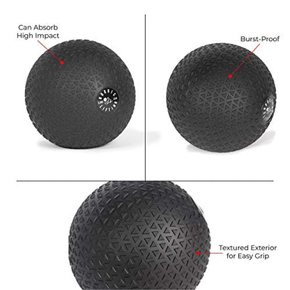 Nordic Lifting Dead Weight Slam Ball for Crossfit - Textured Slamball for Core & Fitness Training