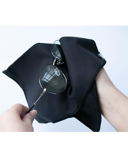 Unisex Sweat Absorbing Microfiber Handkerchiefs Quick Dry Sport Gym Towels 5 Pack - color: W07-20pcs Black