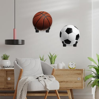 Medicine Ball Rack,Exercise Ball Holder,Wall Rack for Gym Garage Storage Yoga Ball,Suitable for Yoga Ball/Stability Ball/Barre Ball/Yoga Block/Volleyball/Basketball - color: 1 Black