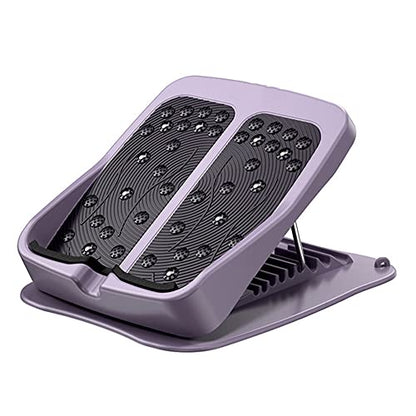 9Gear Anti Slip Portable Slant Board Foot Stretch Wedge Board Foot Massage Tension Plate Adjustable Incline Board Calf Ankle Stretcher - color: Green,pink,purple