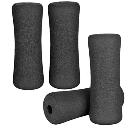 Foam Foot Pads Rollers Two Pair for Home Gym Exercise Machines Equipments Replacements with 1 Inch(2.5cm) Rod (Foam 8.66" X 3.15" Od X 0.87" Id) - color: Foam 8.66" X 3.15" Od X 0.87" Id