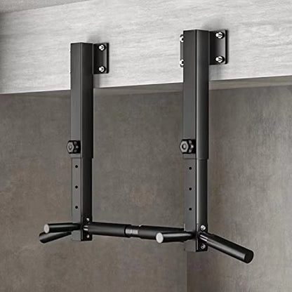 Wall Mount Pull Up Bar, Joist Beam Rafter Mount Pull-up Bar, Ceiling Mounted Chin Up Bar for Home Gym with Punching Bag Hanger - color: Black1