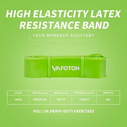 Pull up Assist Band,Latex Resistance Strap Loop for Strength Training,Warm up,Streching,Muscels Building,Home Gym Equipment for Men and Women-Heavy Level