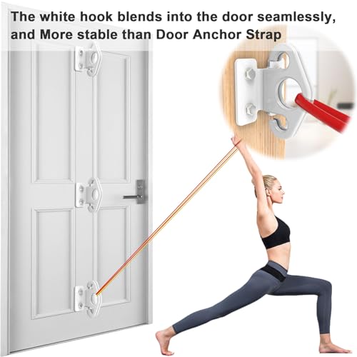 Resistance Band Wall Anchors, Wall Mounted Modular Hooking Platform, Workout Wall Mount Anchor, Training Anchor Mounted Hook Exercise Station for Home Gym Workouts,Yoga,Fitness,Strength Training
