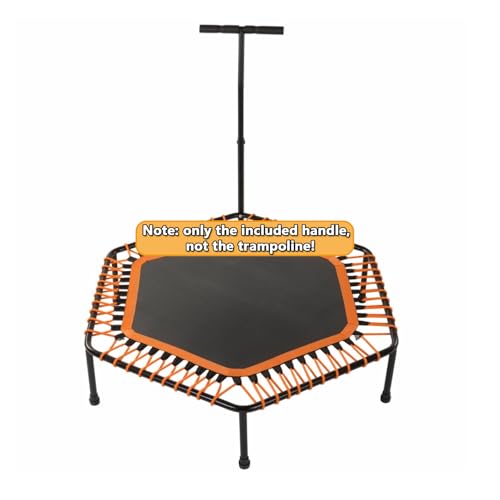 Trampoline Handle Bar Rebounder Handle Bar for Round Fitness Trampolines Fits Foot Tubes up to 0.98IN-1.25IN Diameter (Trampoline not Included) Non-Slip Comfortable Handles
