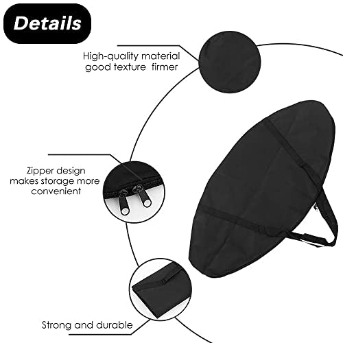 Trampoline Storage Bag, Folding Mini Trampoline Storage Bags, Waterproof Fitness Rebounder Pouch for Gym, Home and Travel - size: 104CM